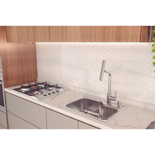 MISTURADOR TRAMONTINA MONOCOMANDO VERSA AÇO INOX C/BICA ARTICULADA 94520/027