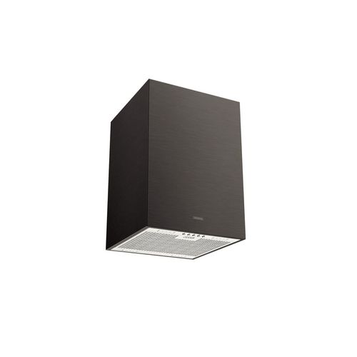 COIFA DE ILHA TRAMONTINA SQUARE ISLA 40 SILENT EM AÇO INOX BLACK STEEL 40CM 220 V 95800/037