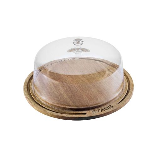 CÚPULA QUEIJO ZWILLING 32CM MADEIRA TAMPA VIDRO 405080020