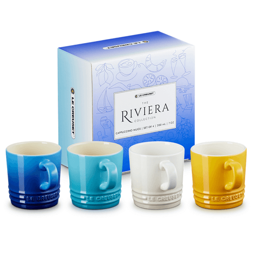 CONJUNTO LE CREUSET SET 4 CANECAS ESPRESSO 100ML RIVIERA 89113101219030