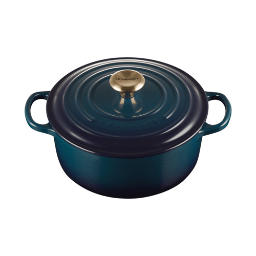 PANELA REDONDA LE CREUSET 20CM SIGNATURE AZUL AGAVE 21177204220450