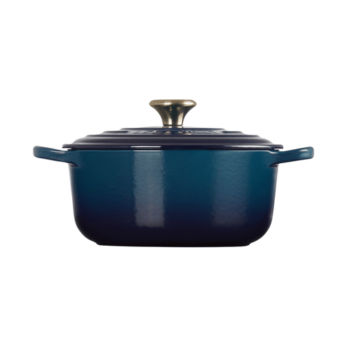 PANELA REDONDA LE CREUSET 20CM SIGNATURE AZUL AGAVE 21177204220450