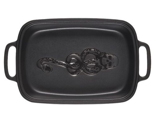 TRAVESSA RETANGULAR LE CREUSET LORD VOLDEMORT HARRY POTTER C/ TAMPA MATTE BLACK 81023250000051