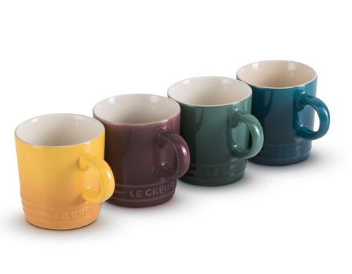 CONJUNTO LE CREUSET 4 CANECAS ESPRESSO 100ML SET BOTANIQUE 79113101139030