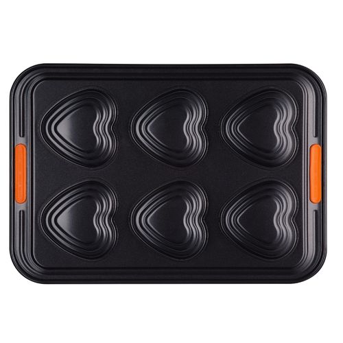 FORMA LE CREUSET RASA CUPCAKE FORMATO CORAÇÃO ÚNICO 46018000010000