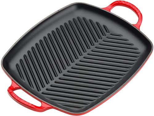GRELHA LE CREUSET RETANGULAR 30CM - Vermelho 202013006