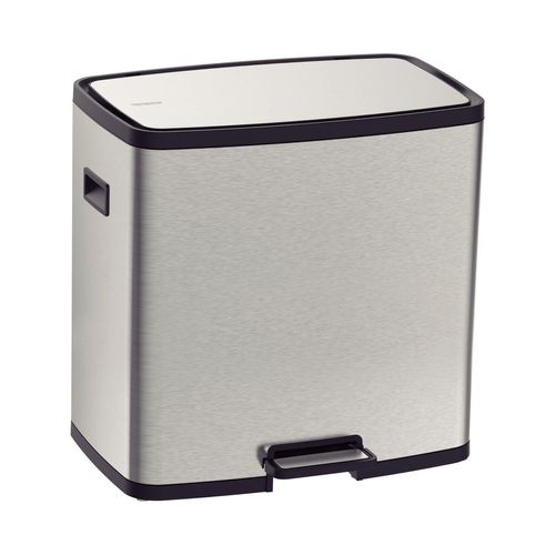 LIXEIRA TRAMONTINA OCTO AÇO INOX COM 2 BALDES REMOVÍVEIS E PEDAL 15L + 15L 94544/430