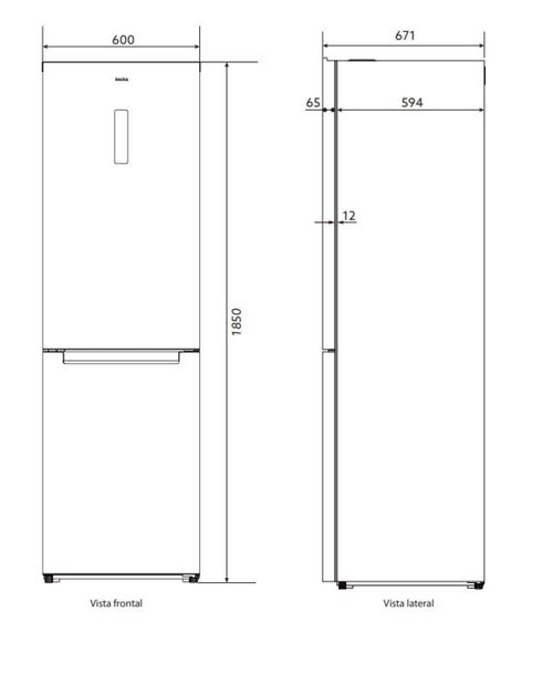 REFRIGERADOR INVITA TITANIO BOTTOM FREEZER 360 LITROS 220V I-RF-BF-360-XX-2HMA