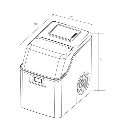 ICE MAKER INVITA PORTÁTIL BLACK 127 V I-IM-FS-20-PT-1HIA