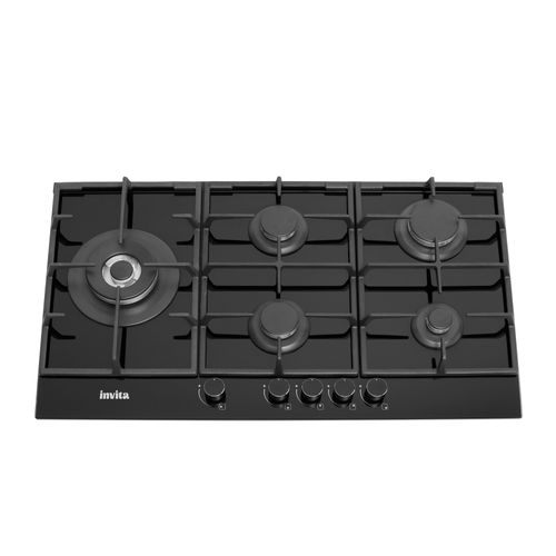 COOKTOP INVITA A GAS BLACK 90 CM BIVOLT I-CKG-5Q-90-BL-3TNA