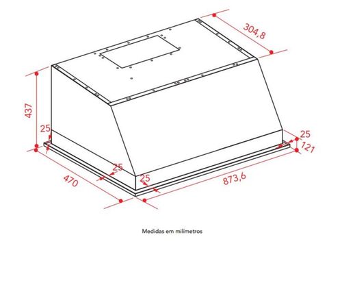 COIFA ELETTROMEC CHURRASQUEIRA PROFISSIONAL 34 POLEGADAS DE EMBUTIR CFB-BBQ-34-XP-2ELA