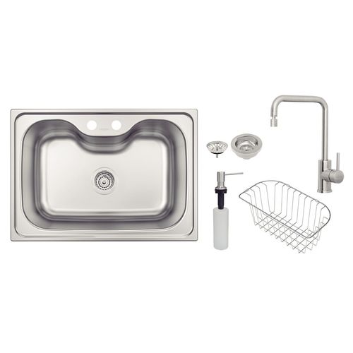 CUBA DE SOBREPOR TRAMONTINA MORGANA 60 FX EM AÇO INOX COM ACABAMENTO ACETINADO C/ ACESSÓRIOS 93806/162