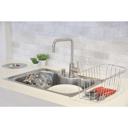 CUBA DE SOBREPOR TRAMONTINA MORGANA 60 FX EM AÇO INOX COM ACABAMENTO ACETINADO C/ ACESSÓRIOS 93806/162