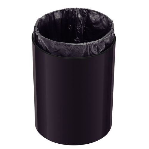 LIXEIRA TRAMONTINA ÚTIL AÇO INOX SCOTCH BRITE EM REVESTIMENTO ESPECIAL A BASE DE VERNIZ BLACK MATTE 5L 94540/084