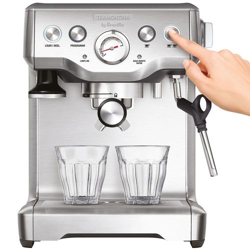 CAFETEIRA ELÉTRICA TRAMONTINA BY BREVILLE EXPRESS AÇO INOX 1,8 L 69065/011