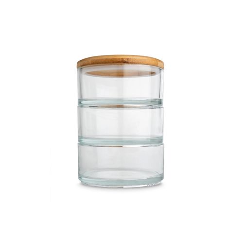CONJUNTO OONI 3 POTES ORGANIZADORES DE MASSAS EM VIDRO UU-P0E800