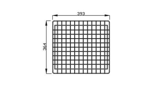 GRADE ARAMADA DEBACCO INOX 393X364MM 20.04.00232