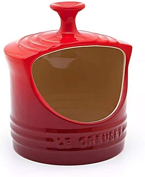KIT LE CREUSET POTE DE ALHO, PORTA SAL E MOEDOR DE PIMENTA VERMELHO
