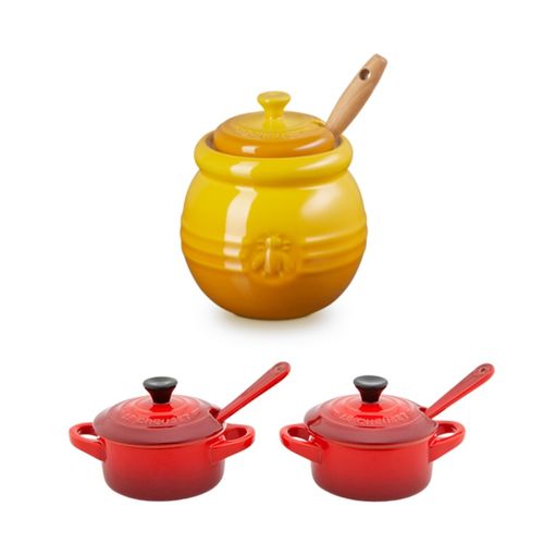 KIT LE CREUSET POTE PARA MEL NÉCTAR, MOLHO E CONDIMENTOS