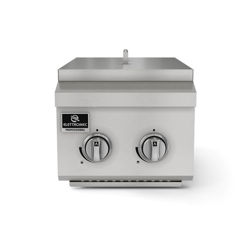 DOMINÓ ELETTROMEC CHURRASQUEIRA Á GÁS EM AÇO INOX 40CM DBQ-2Q-40-XX-NHUA