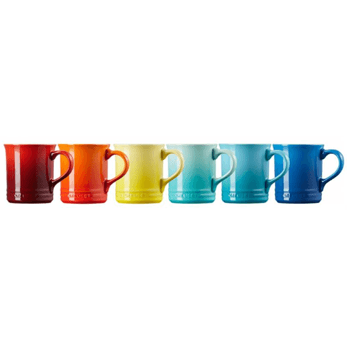 CONJUNTO LE CREUSET 6 CANECAS 400ML SEATTLE GIFT COLLECTION 79296408429030