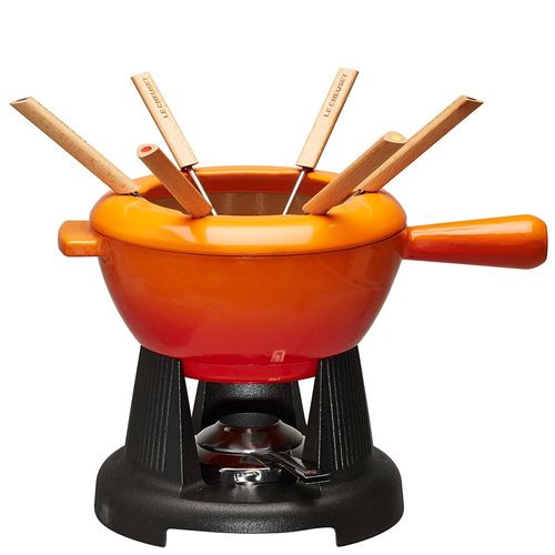 FONDUE LE CREUSET DE QUEIJO E CARNE