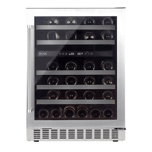 ADEGA EVOL DE VINHOS SMART 46 GARRAFAS DUAL ZONE DE EMBUTIR COM ABERTURA PARA DIREITA JC-145B