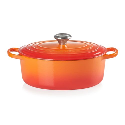 PANELA OVAL LE CREUSET 27CM SIGNATURE FERRO ESMALTADO