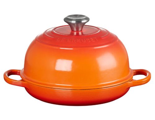 PANELA PARA PÃO LE CREUSET 24CM SIGNATURE FERRO ESMALTADO