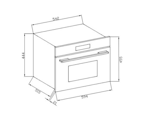 FORNO COMBINADO DEBACCO MONTREAL DIGITAL 60CM 10 FUNÇÕES 20.07.21406