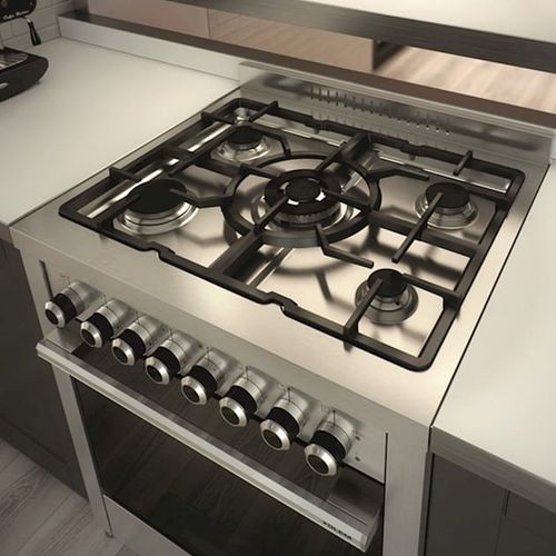 FOGÃO GLEM MATRIX COM FORNO A GÁS INOX 70CM GLMMQ7612QI