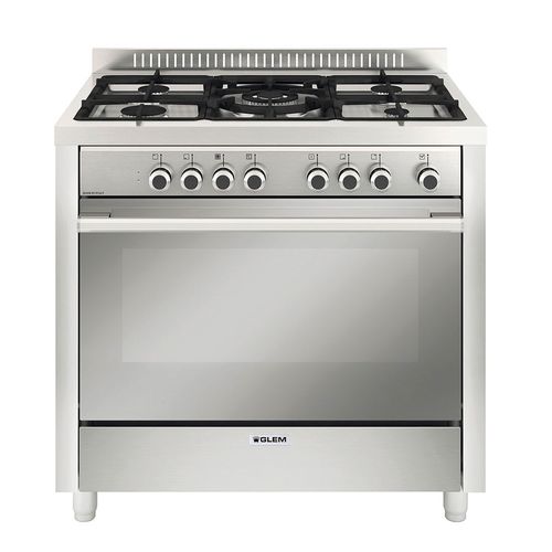 FOGAO GLEM MATRIX 5B COM FORNO ELÉTRICO 120 LITROS INOX 90CM 220V GLMMQB612VI