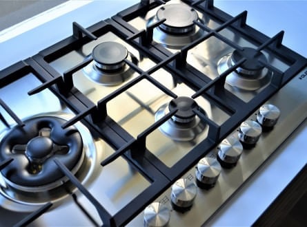 COOKTOP GLEM MATRIX SEMIPROFISSIONAL A GÁS 5 BOCAS LATERAL INOX 75 CM  GLMGT851HIX