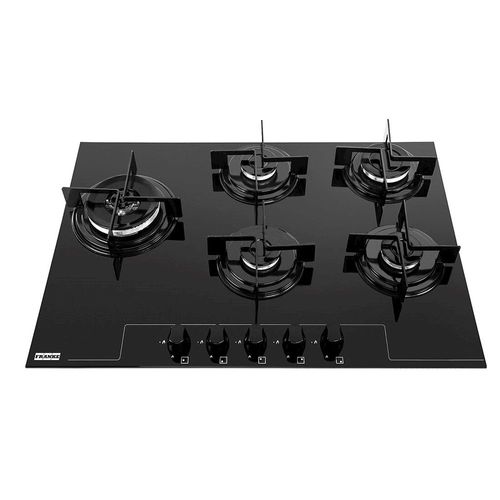 KIT FRANKE COOKTOP A GÁS GLASS 5B 75CM BIVOLT 14638 + COIFA LINEA TOUCH ILHA 90CM 220V 16702