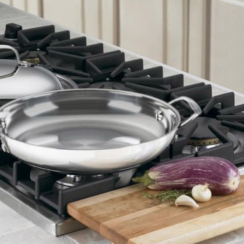 PANELA CUISINART CHEF'S CLASSIC DIÁRIA EM AÇO INOX COM TAMPA 30CM 725-30D