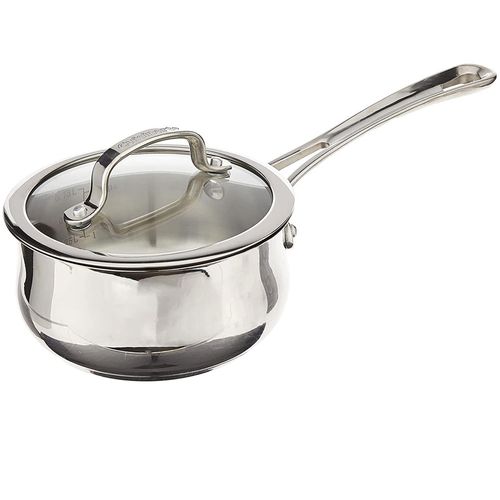 CAÇAROLA CUISINART CONTOUR EM AÇO COM INOX COM TAMPA 1L 419-14