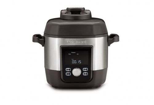 KIT CUISINART PANELA ELÉTRICA DE ALTA PRESSÃO 5,7L E ESPREMEDOR DE CITRICOS EM AÇO INOX 127V