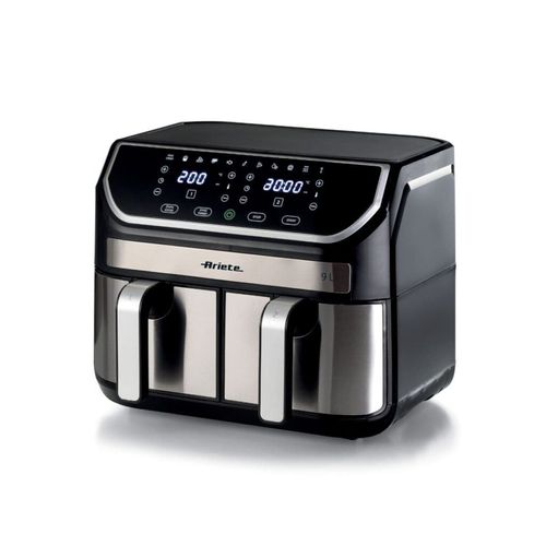 KIT ARIETE FRITADEIRA AIR FRYER COM CESTO DUPLO E LIQUIDIFICADOR MULTIFUNÇÃO 220V