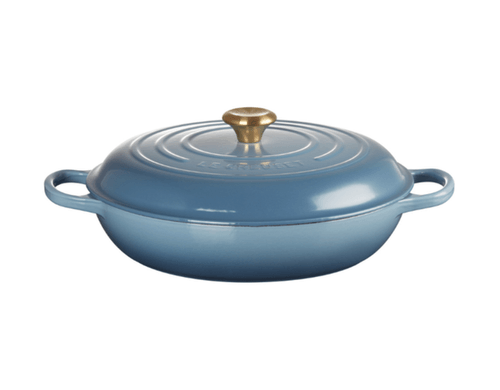 CACAROLA BUFFET SIGNATURE EM FERRO FUNDIDO 32CM AZUL CHAMBRAY 21180324344441