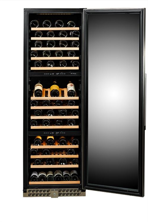ADEGA ELANTO WINE CELLAR PROFESSIONALE INOX 60CM 160GAR TRIPLE ZONE 220V LNTWC665TZPROX2