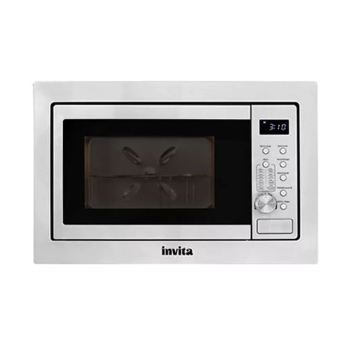 KIT INVITA MICROONDAS DE EMBUTIR 25L E FORNO MULTIFUNÇÃO ELETRONICO 60CM 220V