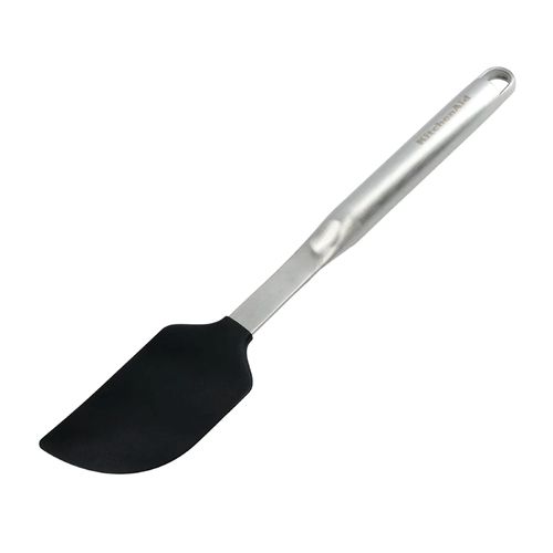 ESPÁTULA KITCHENAID PREMIUM CURTA DE SILICONE COM ALÇA EM AÇO INOX 	KMG031OHOB