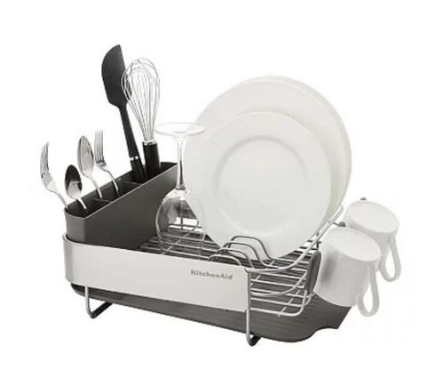 ESCORREDOR KITCHENAID COMPACTO EM AÇO INOXIDÁVEL 40CM CINZA KEG895BXCGA