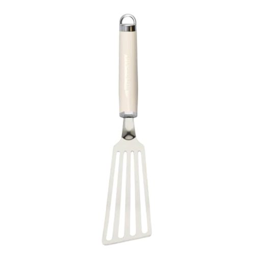 ESPÁTULA KITCHENAID PERFURADA FLEXÍVEL CREME EM AÇO INOX 33CM KAG024OHACE