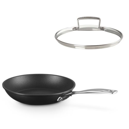 KIT LE CREUSET FRIGIDEIRA RASA 20CM + TAMPA DE VIDRO 20CM