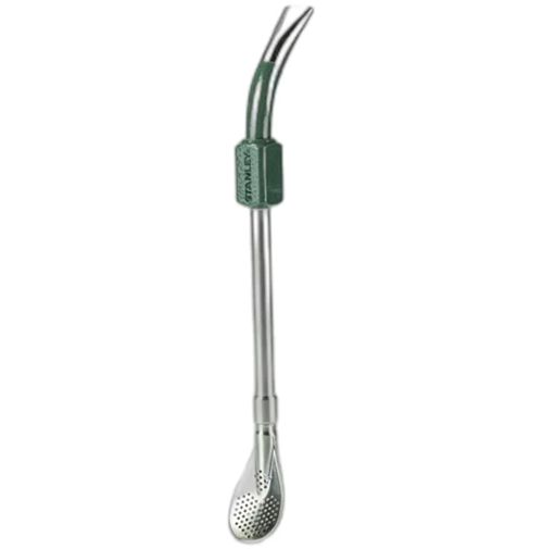 KIT STANLEY BOMBA COLHER P/ MATE E CUIA TÉRMICA 236ML HAMMERTONE GREEN