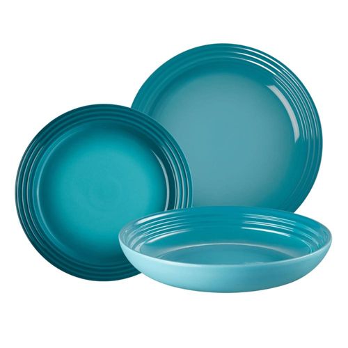 KIT LE CREUSET 18 PEÇAS PRATOS RASOS 27 E 22CM + PRATOS FUNDOS 22CM