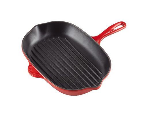 GRELHA LE CREUSET OVAL EM FERRO FUNDIDO 32CM
