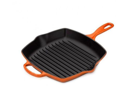 KIT LE CREUSET GRELHA QUADRADA 26CM  ESCOVA P/ LIMPEZA LE CREUSET
