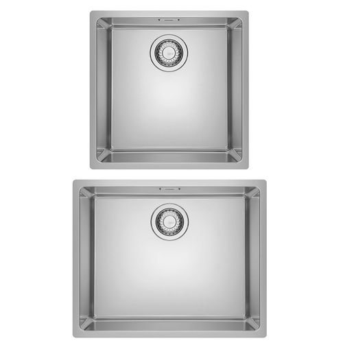 KIT FRANKE 2 CUBAS LINEA DE EMBUTIR EM AÇO INOX 50X40 E 40X40CM